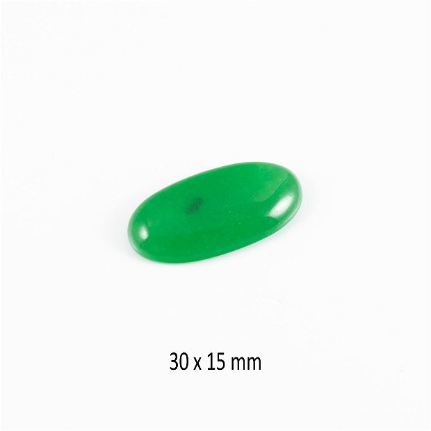 Cabochon Onix verde, 30 x 15 mm, CSP-61