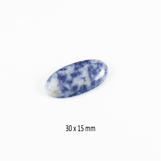 Cabochon Blue Spot, 30 x 15 mm, CSP-78