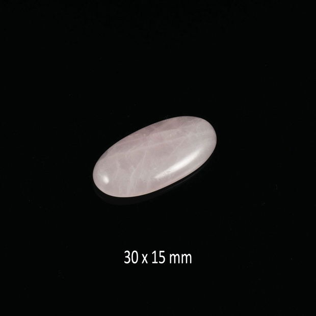 Cabochon Cuart Roz, 30 x 15 mm, CSP-47