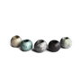 (5 buc) Margele ceramica mata greceasca stone colors ~ 9x7mm GSLAK 350