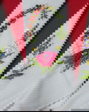 nou-Set 3 batiste fine cu broderie