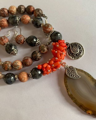 MOSAIC-agate,labradorit,jasp,zamac argintat