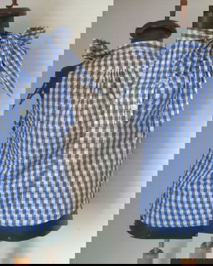 BENETTON BLUZA BUMBAC TARTAN