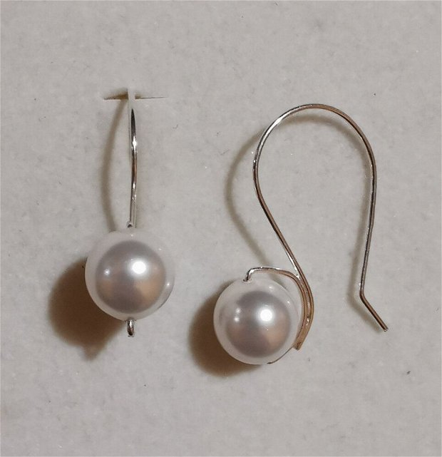 Cercei Argint 925 si perle Swarovski