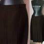FUSTA MIDI STOFA LANA BROWN