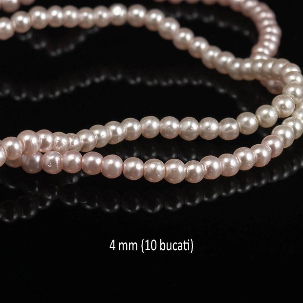 Perle de sticla, 4 mm, 10 buc, MPS-11