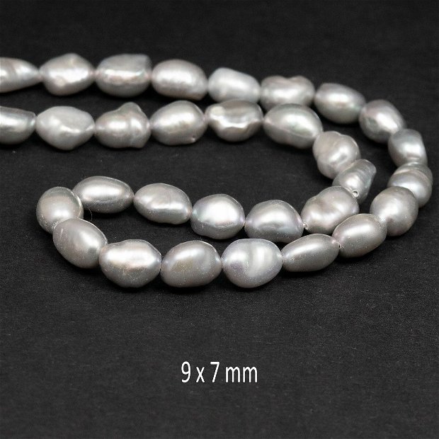 Perle naturale, 9-8 mm (1 buc), PBS-08