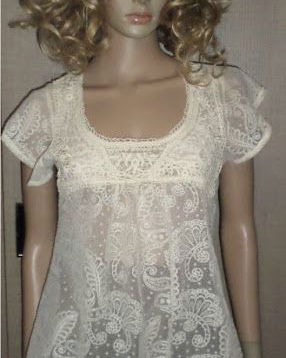 Vintage lace blouse M