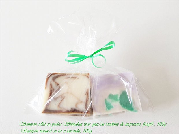 Set Cadou - Sampon Shikakai + sapun natural cu tei si lavanda