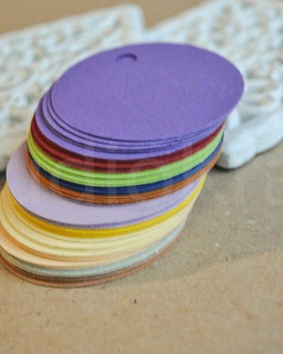 50b taguri rotunde din carton colorat