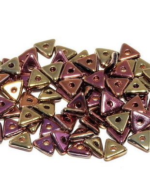 Tri-bead, 4 mm, Jet California Pink - 23980-98544