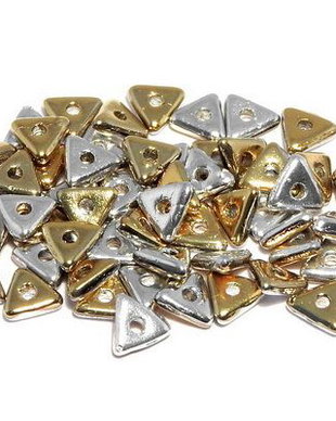 Tri-bead, 4 mm, Jet California Silver - 23980-98550