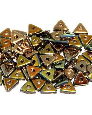 Tri-bead, 4 mm, Jet California Sun - 23980-98551
