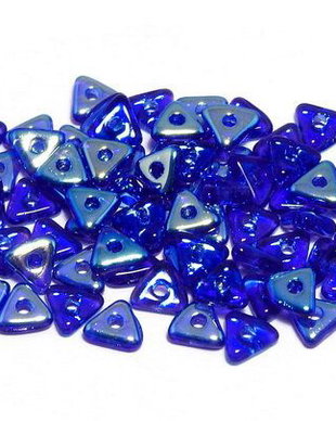 Tri-bead, 4 mm, Sapphire AB - 30070-28701