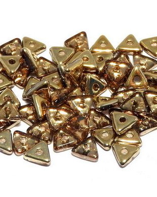 Tri-bead, 4 mm, Rosaline Amber - 70120-26441
