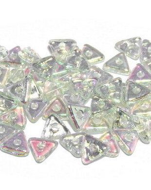 Tri-bead, 4 mm, Crystal Green Rainbow - 00030-98539