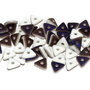 Tri-bead, 4 mm, Chalk White Azuro Matted - 03000-22271