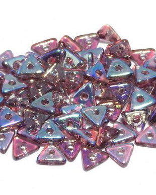 Tri-bead, 4 mm, Amethyst AB - 20060-28701