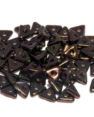 Tri-bead, 4 mm, Jet Lila Vega Luster - 23980-15726