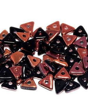 Tri-bead, 4 mm, Jet Sunset - 23980-27137