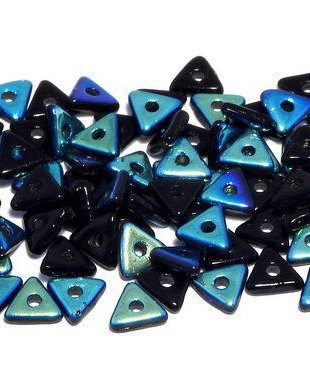 Tri-bead, 4 mm, Jet AB - 23980-28701