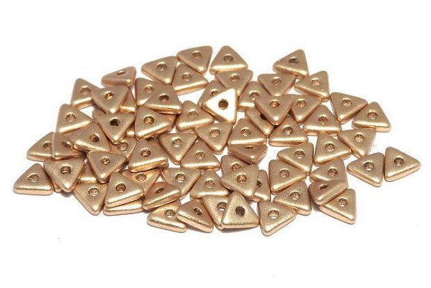 Tri-bead, 4 mm, Aztec Gold - 01710