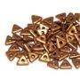 Tri-bead, 4 mm, Brass Gold - 01740