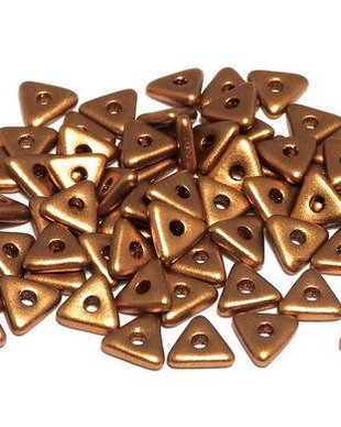 Tri-bead, 4 mm, Brass Gold - 01740