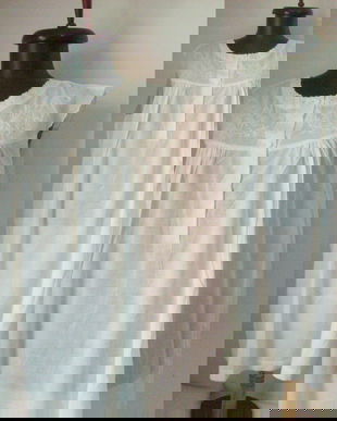 CAMASA DE NOAPTE BUMBAC BRODATA MANUAL