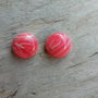 Cabochon rodocrozit, 10 mm (2 buc)