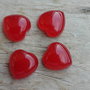 Cabochon jad rosu inimi, 20 mm REZERVAT