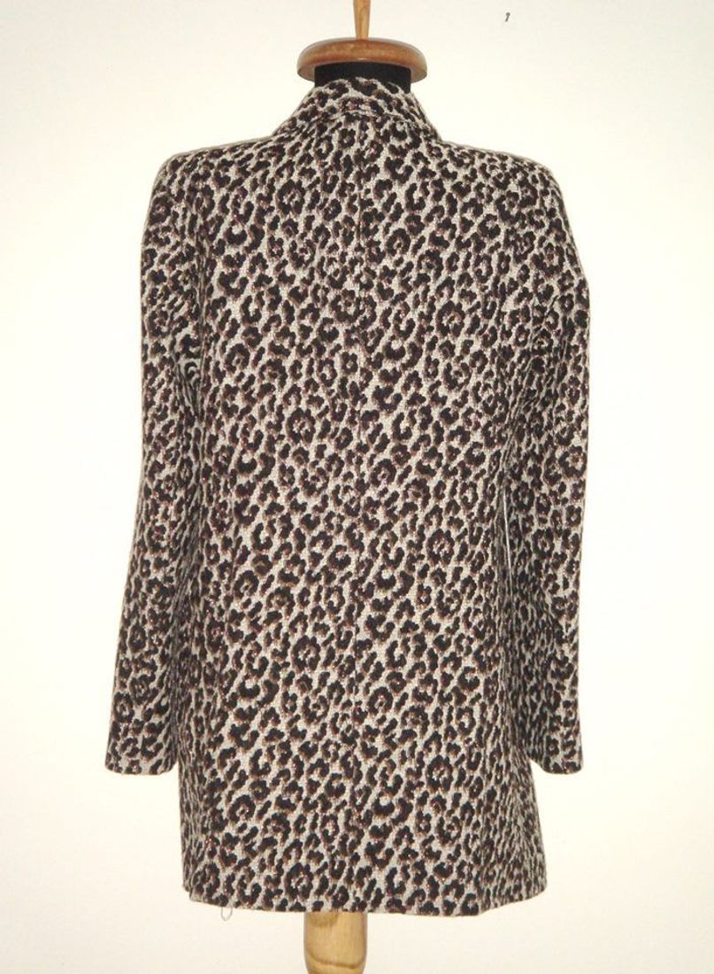 River Island - Pardesiu nou, animal print, cu fir metalic rose