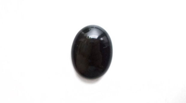 Agat  negru - Cabochon - A006