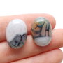 Agate dragon veins - Cabochoane - 2 buc -D3518