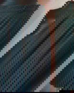 FUSTA PLISATA STOFA LANA GRI