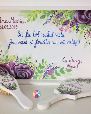 Set Tava pentru gatitul miresei pictat