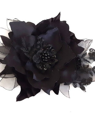 Brosa floare textila/Brosa textila