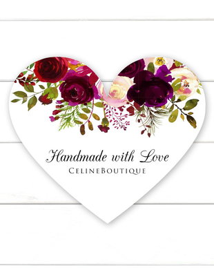 Stickere pentru Produse, Etichete Handmade with Love
