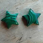Cabochon malachit, 18 mm (2 buc)