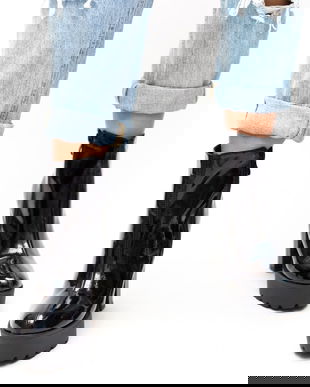 Botine Selar Negre Lac