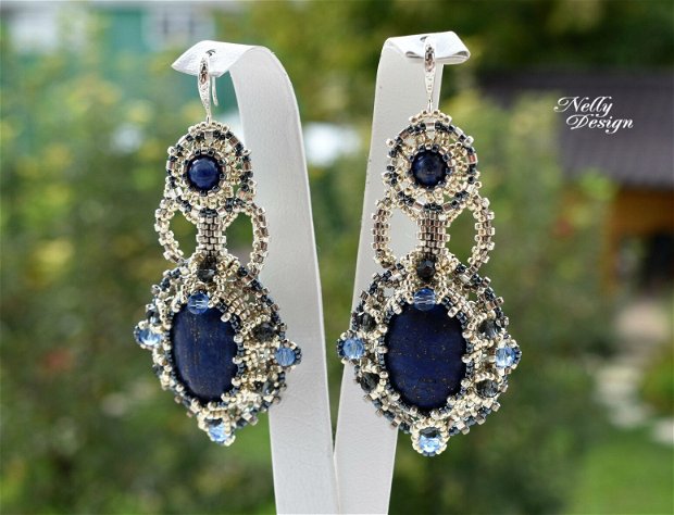 Cercei lapis-lazuli