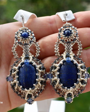 Cercei lapis-lazuli