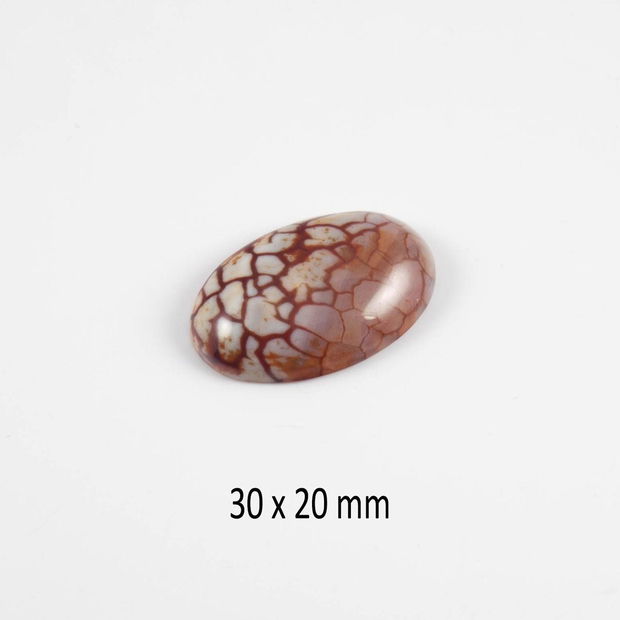 Cabochon Agata peruana, 30 x 20 mm, CSP-80