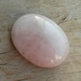 Cabochon cuart roz, 40x30 mm
