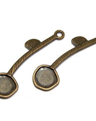 Pandantiv metalic, bronz, 43x11.5 mm