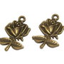 Pandantiv metalic, bronz, 25.5x17.5 mm