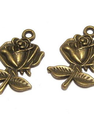 Pandantiv metalic, bronz, 25.5x17.5 mm