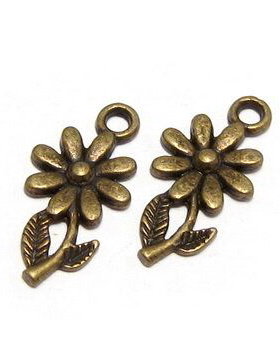 Pandantiv metalic, bronz, 19x10 mm