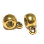 Margele din metal cu agatatoare, auriu antichizat, 8.5x6x4 mm