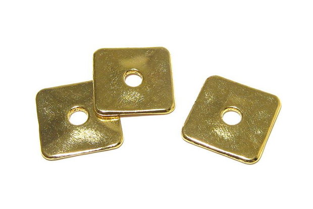 Margele din metal, auriu antichizat, 23x23 mm